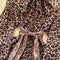 Leopard Printed A-line Shirt Dress