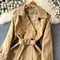 Korean Style V-neck Lapeled Coat