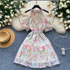 Fairy Beaded Hollowed Floral Dress