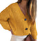 Bright Color Twisted Thick Thread Cardigan