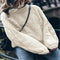 Round Collar Hollowed Oversize Sweater