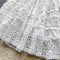 French Style V-neck Lace Puffy Dress