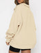 Pullover Loose-fit Zipped Sweatshirt