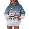 Christmas Digital Printed Hooded Sweatshirt