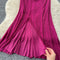 Draped Neckline Split Fishtail Dress