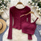 Padded Camisole&Cardigan 2Pcs