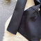 Sequined Patchwork Suit Collar Jacket