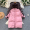 Color Blocking Thermal Padded Coat