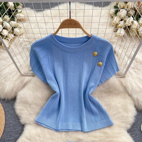 Elegant Knitwear&Skirt Knitted 2Pcs
