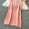 Cardigan&Bandeau&Skirt Pink 3Pcs