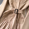 Suit Collar V-neck Pleated Dress