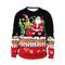 Round Collar Christmas Printed Sweatshirt