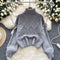 Delicate Thermal Lozenge Knitted Sweater