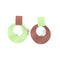 Irregular Design Geometric Circle Earrings