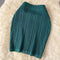 Lapel Knitwear&Skirt Color-blocking 2Pcs