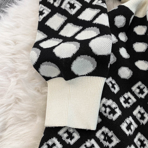 Fancy Knitted Waist-slimming Dress