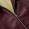 Vintage Matte Wine Red PU Jacket