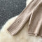 Sweater&Wide-leg Trousers Knitted 2Pcs