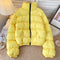 Simple Design Padded Puffy Jacket