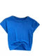 Chic Crew Neck Midriff-baring T-Shirt