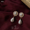 Silver Needle Plated Pearl Earrings