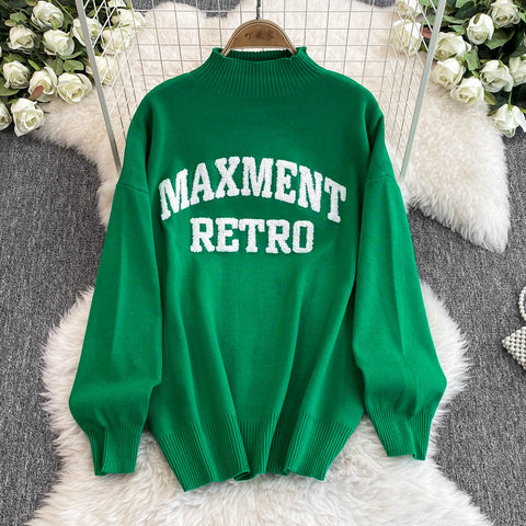 Monogrammed Sweatshirt&Trousers Casual 2Pcs