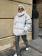 Solid Color Puffy Cotton Jacket