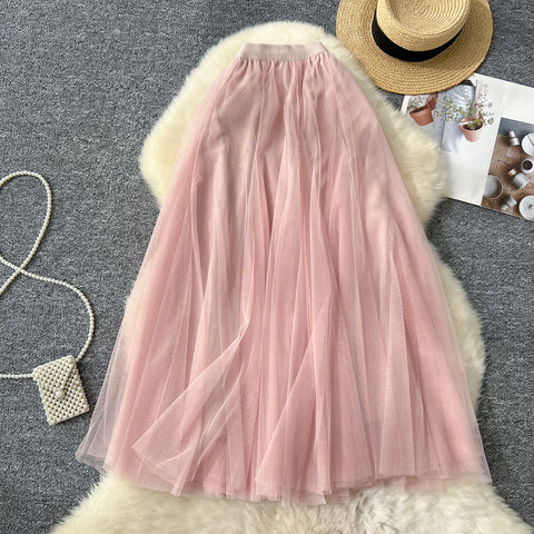 Fairy A-line Puffy Mesh Skirt