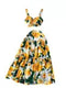 Camisole&Half-body Skirt Floral 2Pcs