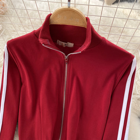 Zipped Jacket&Shorts Striped 2Pcs