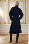 Thickened Lapel Extra-long Trench Coat