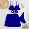 Solid Color Three-piece High wrapping Bikini