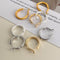 Premium Bright Surface Circle Earrings