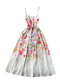 High-end Bow Floral Slip Dress