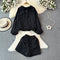 Hooded Jacket&Shorts Loose 2Pcs