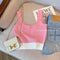 Color-blocked Monogrammed Camisole