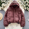 Solid Color Padded Puffy Jacket