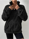 Stand Collar Soft Fleece Sweatshirt