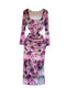 Niche 3d Floral Pleated Dress