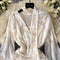 Fairy Floral Mesh Dress&Camisole 2Pcs