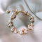 Dreamy Mosaic Pearl Bracelet Necklace Set