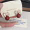 Zirconia Bow Fall Winter Earrings