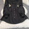 Vintage Single-breasted Black Shirt Dress