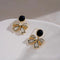 Black Bow Design Earrings