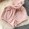 Furry Sweatshirt&Shorts Homewear 2Pcs