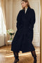 Thickened Lapel Extra-long Trench Coat