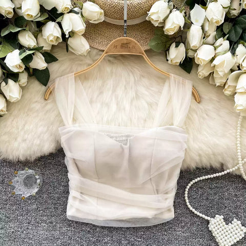 Fairy Mesh Padded Camisole Top