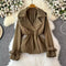 High-end Elastic Lapeled Trench Coat