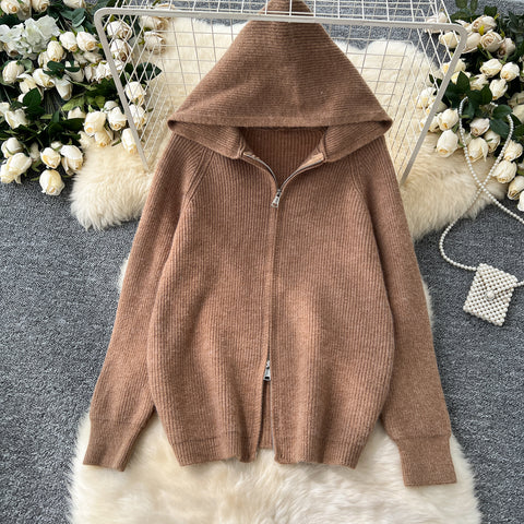 Knitted Hoodie&Trousers Casual 2Pcs
