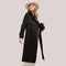 High-end Draped Lace-up Trench Coat